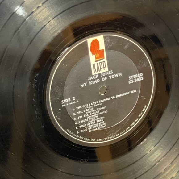 Jack Jones – My Kind Of Town (Vinyl, 1965) Kapp Records KS 3433 VG+ LP Record - Picture 10 of 10